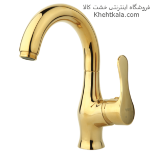 خرید شیر روشویی متحرک طلایی ارزان قیمت