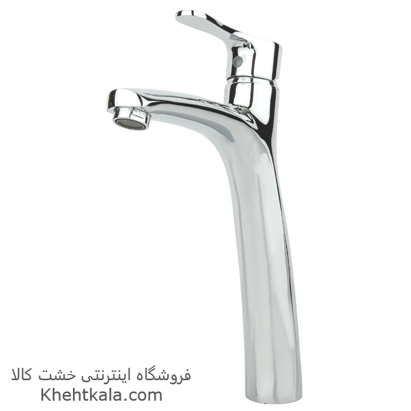 خرید شیر روشویی پایه بلند کروم ارزان قیمت
