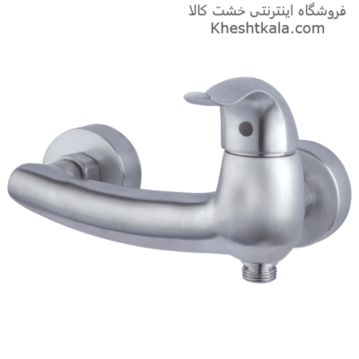 شیر توالت کروم مات ساده راسان