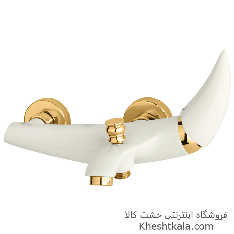 شیر حمام سفید طلایی راسان با قیمت مناسب شیر حمام سفید طلایی راسان با قیمت مناسب