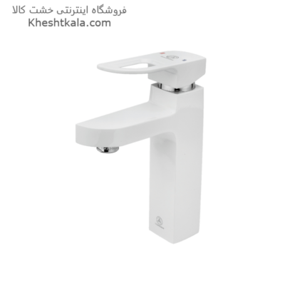 خرید شیر روشویی سفید طرح موج -min