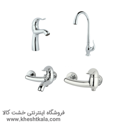 ست شیرآلات راسان مدل اکتاو - کروم