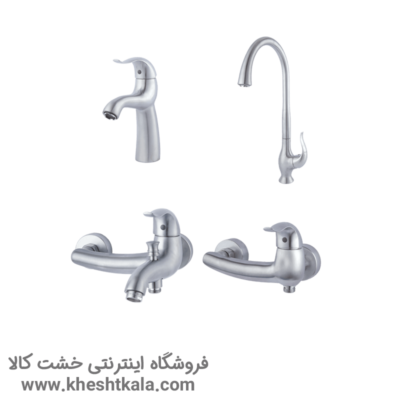ست شیرآلات راسان مدل اکتاو - کروم مات