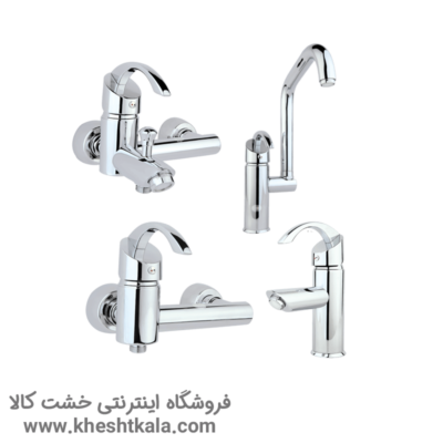 ست شیرآلات راسان مدل تیتانیوم - کروم