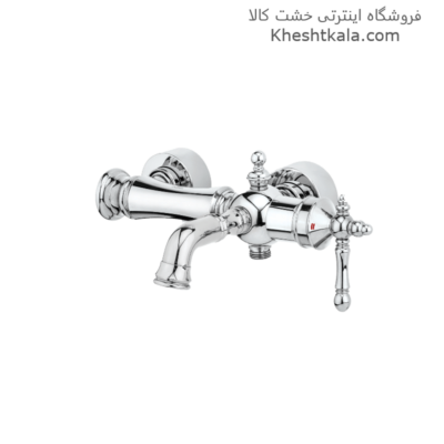 قیمت شیر حمام کروم طرح نگین-min