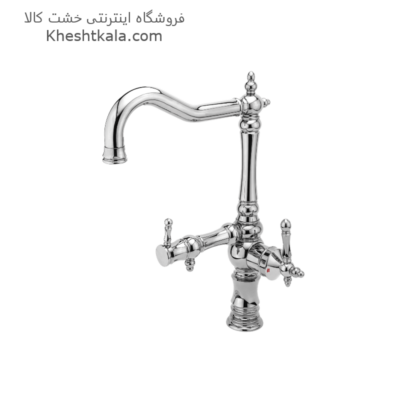 قیمت شیر ظرفشویی دومنظوره علم فانتزی کروم طرح نگین -min