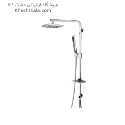 خرید علم دوش پارسه فلت کروم -min