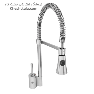 قیمت شیر ظرفشویی شاوری کروم طرح زمرد قهرمان -min